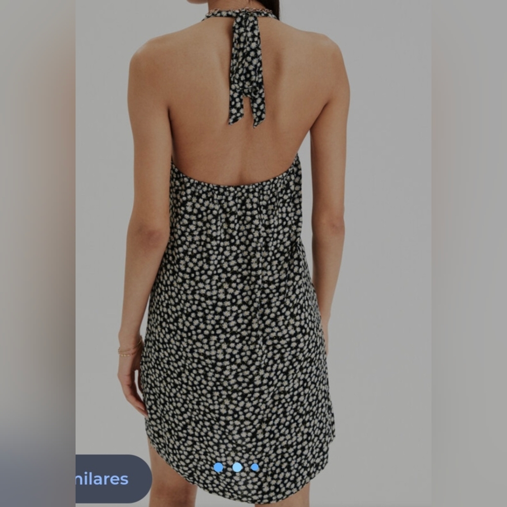 American Eagle Outfitters Women's Daisy Halter Mini Dress Size XL - Picture 4 of 11
